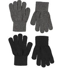 Melton Gloves - 2-Pack - Black/Grey Melton Gloves - 2-Pack - Black/Grey