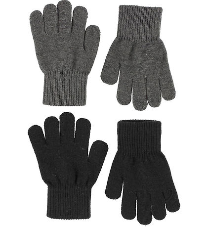 Melton Gloves - 2-Pack - Black/Grey Melton Gloves - 2-Pack - Black/Grey