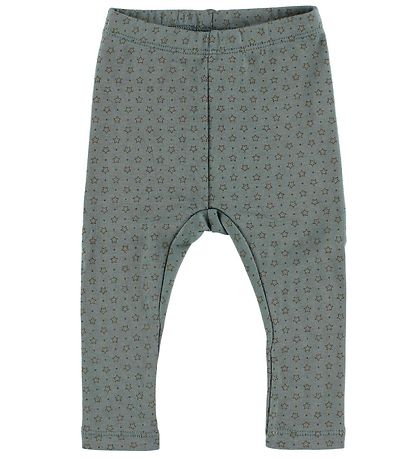 En Fant Leggings - Stålblå m. Stjärnor