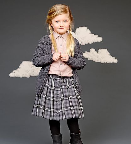 En Fant Skirt - Grey Check