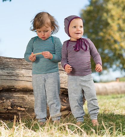 Engel Housut - Villa/Silkki - Harmaa melange Engel Housut - Villa/Silkki - Harmaa melange