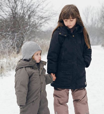 MarMar Balaclava w. Buttons - Wool/Cotton - Double Layer - Grey  MarMar Balaclava w. Buttons - Wool/Cotton - Double Layer - Grey