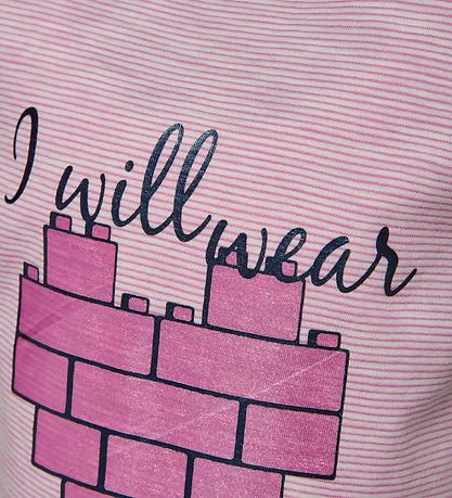 LEGO® Duplo Stuttermabolur - Bleik röndótt M. Hjarta LEGO® Duplo Stuttermabolur - Bleik röndótt M. Hjarta