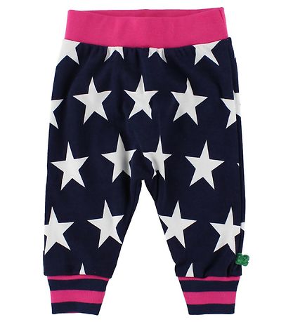 Pantalon en Coton Freds World - Marine/Magenta av. Étoiles Pantalon en Coton Freds World - Marine/Magenta av. Étoiles
