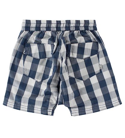 Wheat Shorts - Blauw/Wit Geruit