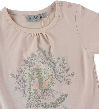 Wheat T-shirt - Powder w. Girls Wheat T-shirt - Powder w. Girls