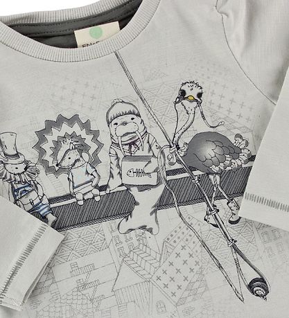 En Fant Blouse - Ivory w. Animals En Fant Blouse - Ivory w. Animals