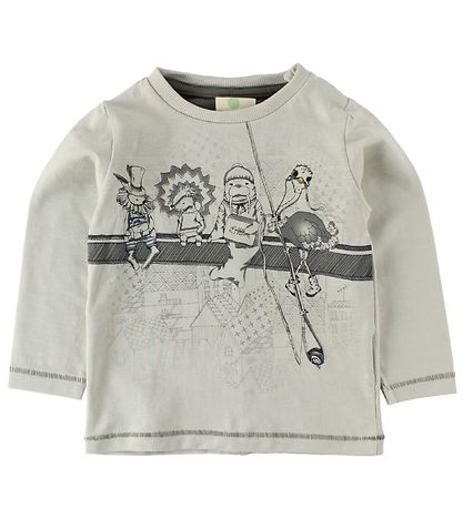 En Fant Blouse - Ivory w. Animals En Fant Blouse - Ivory w. Animals
