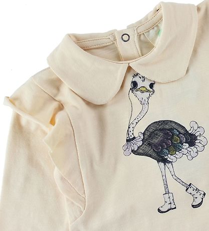 En Fant Blouse - Licht Perzik m. Struisvogel/Rushes En Fant Blouse - Licht Perzik m. Struisvogel/Rushes