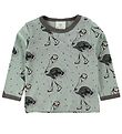 En Fant Blouse - Dusty Green w. Ostriches En Fant Blouse - Dusty Green w. Ostriches