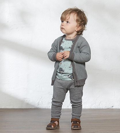 En Fant Blouse - Dusty Green w. Ostriches En Fant Blouse - Dusty Green w. Ostriches