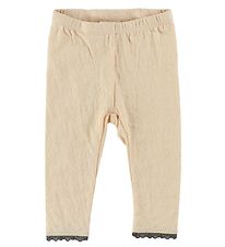Leggings En Fant - Pêche clair av. Pointelle Leggings En Fant - Pêche clair av. Pointelle