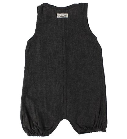 Barboteuse d'Été En Fant - Gris Charbon av. Poche Barboteuse d'Été En Fant - Gris Charbon av. Poche