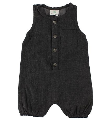 Barboteuse d'Été En Fant - Gris Charbon av. Poche Barboteuse d'Été En Fant - Gris Charbon av. Poche