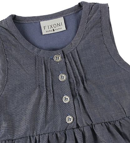 Fixoni Jurk - Denim m. Knoppen Fixoni Jurk - Denim m. Knoppen