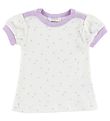 Joha T-shirt - Cotton - White/Lavender w. Stars Joha T-shirt - Cotton - White/Lavender w. Stars