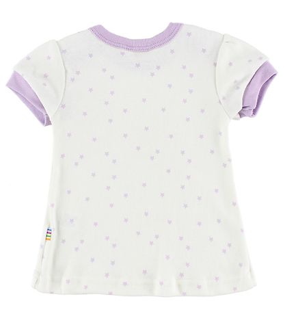 Joha T-shirt - Cotton - White/Lavender w. Stars Joha T-shirt - Cotton - White/Lavender w. Stars