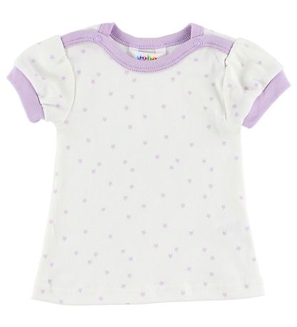 Joha T-shirt - Cotton - White/Lavender w. Stars Joha T-shirt - Cotton - White/Lavender w. Stars