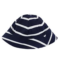 Bonnet de Bain Petit Crabe - UV50+ - Marine/Blanc à Rayures