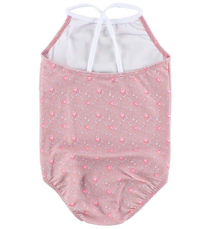 Petit Crabe Swimsuit - UV50 - Pink w. Flowers Petit Crabe Swimsuit - UV50 - Pink w. Flowers
