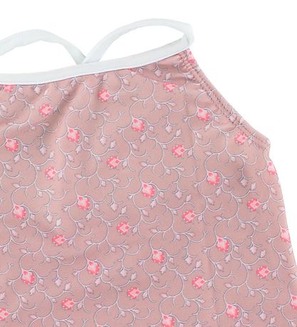 Petit Crabe Swimsuit - UV50 - Pink w. Flowers Petit Crabe Swimsuit - UV50 - Pink w. Flowers