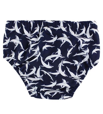 Petit Crabe Swim Diaper - UV50+ - Navy w. Dolphins Petit Crabe Swim Diaper - UV50+ - Navy w. Dolphins