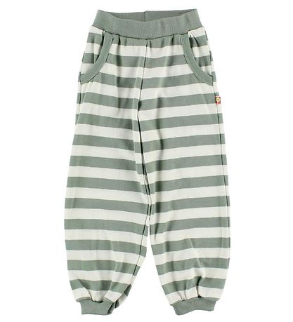Katvig Trousers - White/Dusty Green Striped Katvig Trousers - White/Dusty Green Striped