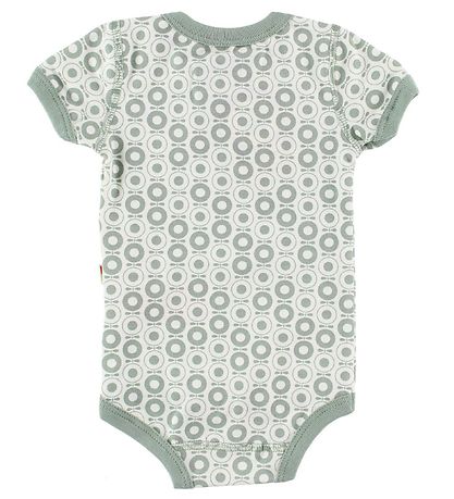 Katvig Classic Bodysuit - S/S - White w. Dusty Green Apples Katvig Classic Bodysuit - S/S - White w. Dusty Green Apples