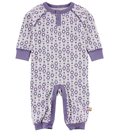 Katvig Classic Jumpsuit - White w. Purple Apples Katvig Classic Jumpsuit - White w. Purple Apples