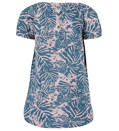 Robe Hummel - HMLlarna - Rose Clair/Bleu av. Feuilles Robe Hummel - HMLlarna - Rose Clair/Bleu av. Feuilles