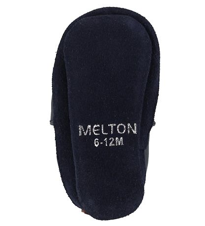 Melton Soft Sole Leather Shoes - Navy