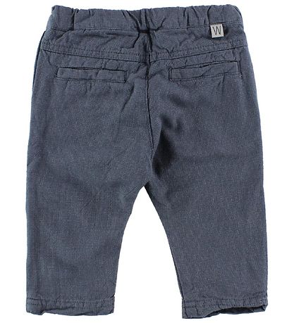 Wheat Trousers - Dark Blue w. Check