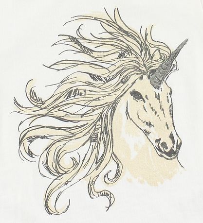 Wheat T-shirt - Ivory w. Unicorn Wheat T-shirt - Ivory w. Unicorn