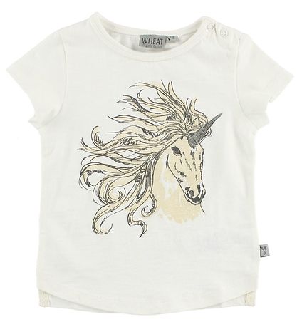Wheat T-shirt - Ivory w. Unicorn Wheat T-shirt - Ivory w. Unicorn