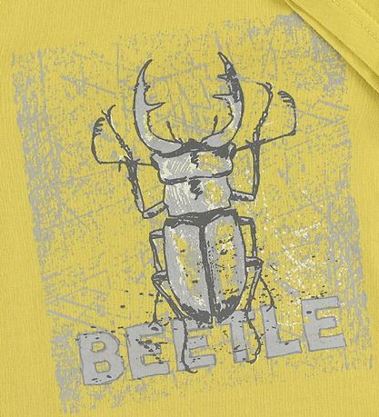 Wheat T-shirt - Dusty Yellow w. Beetle Wheat T-shirt - Dusty Yellow w. Beetle