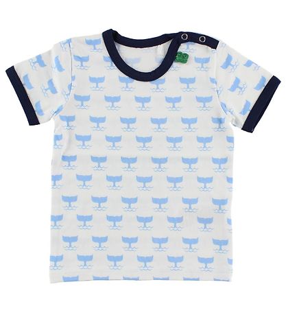 Freds World T-Shirt - Wit m. Walvissen