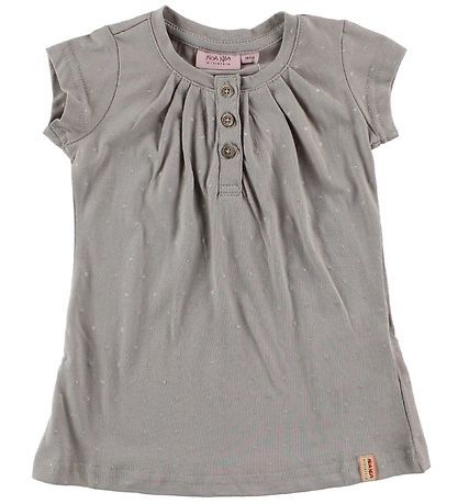 Noa Noa miniature Dress - Grey w. Silver Dots