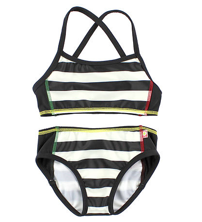Katvig Classic Bikini - UV60 - Black/White Striped Katvig Classic Bikini - UV60 - Black/White Striped