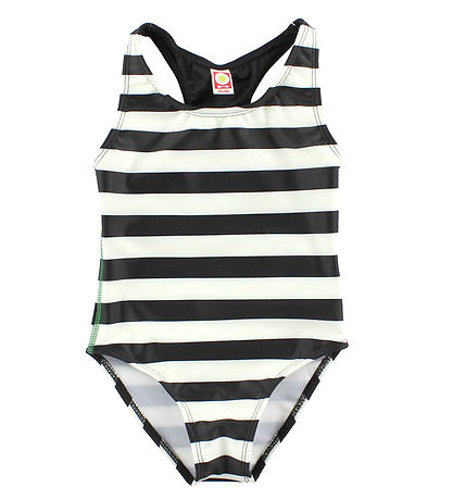 Katvig Classic Swimsuit - UV60 - Black/White Striped Katvig Classic Swimsuit - UV60 - Black/White Striped