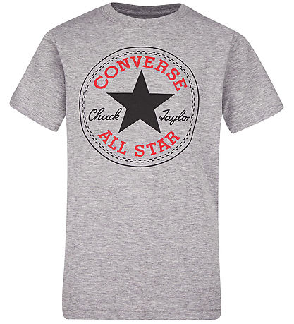 Converse T-shirt - Grey Melange w. Logo Converse T-shirt - Grey Melange w. Logo