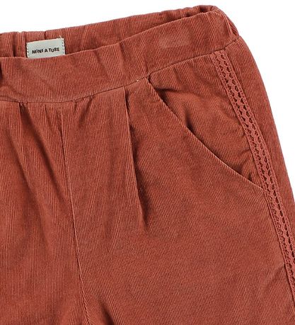 Mini A Ture Trousers - Corduroy - Dusty Red Mini A Ture Trousers - Corduroy - Dusty Red