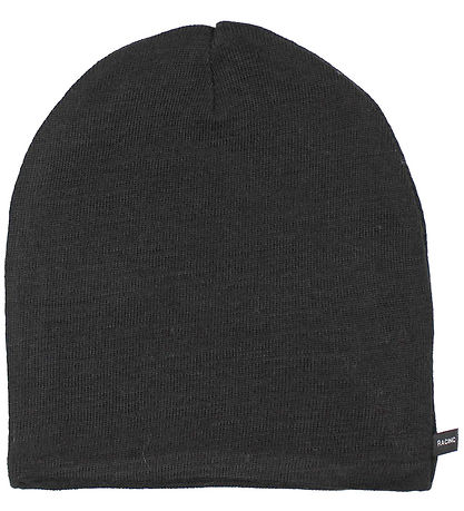 Racing Kids Beanie - Wool/Cotton - Black