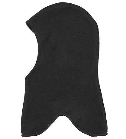 Racing Kids Balaclava - Wool/Cotton - 2-layer - Black