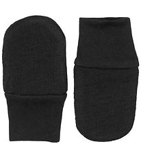 Racing Kids Mittens - Wool/Cotton - Black Racing Kids Mittens - Wool/Cotton - Black