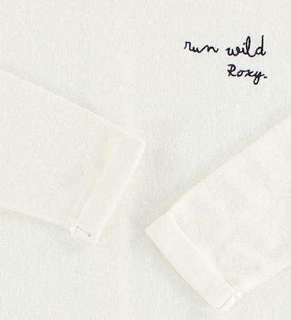 Roxy Blouse - Ivory w. Text/Buttons Roxy Blouse - Ivory w. Text/Buttons