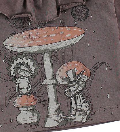 En Fant Blouse - Dusty Purple w. Mushrooms En Fant Blouse - Dusty Purple w. Mushrooms