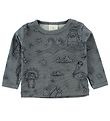 En Fant Blouse - Dusty Petrol w. Animals En Fant Blouse - Dusty Petrol w. Animals