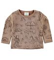 En Fant Blouse - Dusty Rose w. Animals En Fant Blouse - Dusty Rose w. Animals