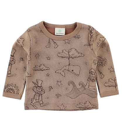 En Fant Blouse - Dusty Rose w. Animals En Fant Blouse - Dusty Rose w. Animals