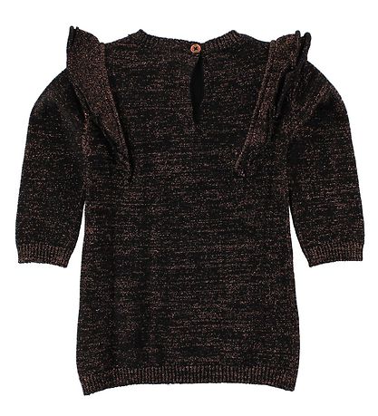 Robe En Fant - Tricoté - Noir av. Brillant Robe En Fant - Tricoté - Noir av. Brillant